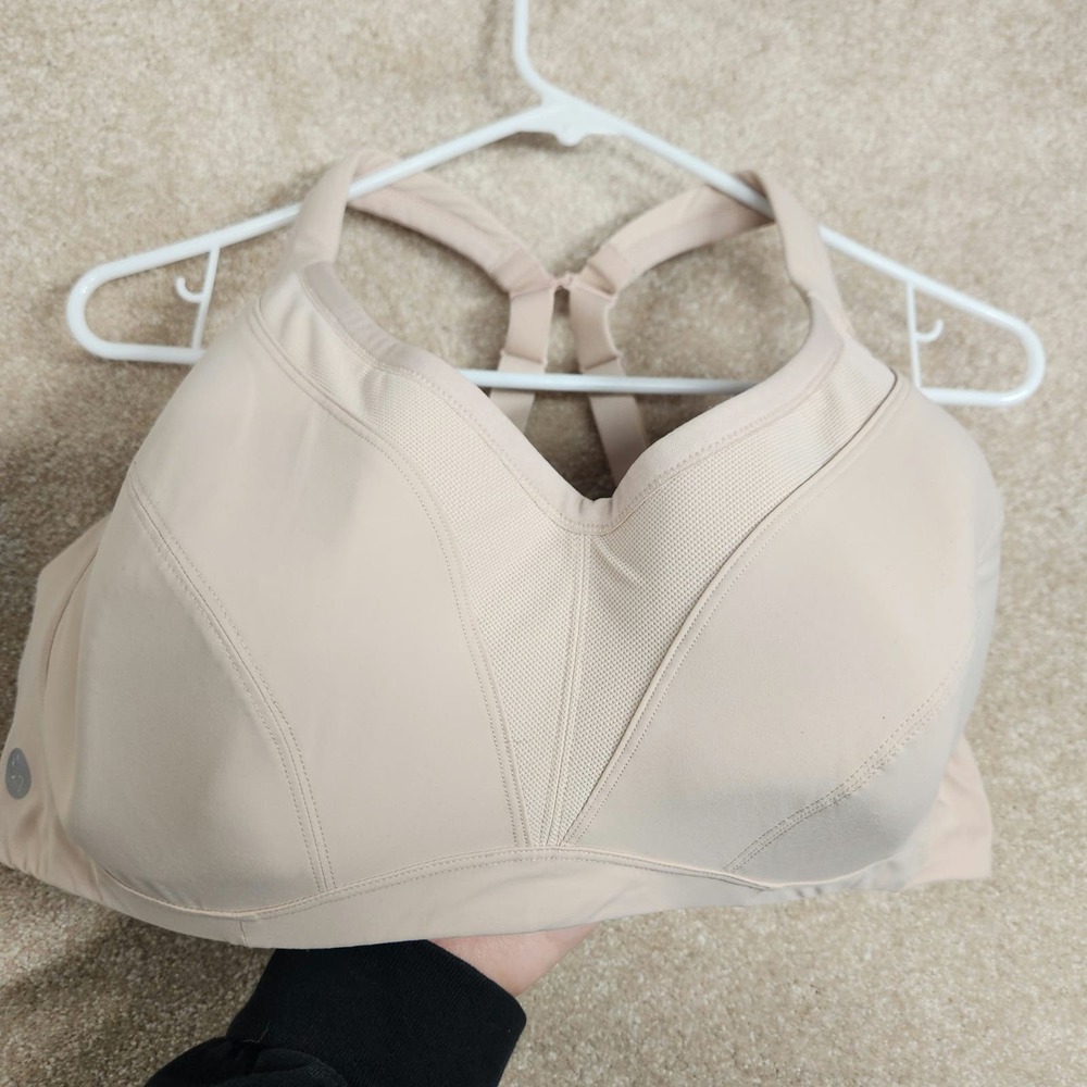 Torrid Active Beige Underwire Racerback Convertible Sports Bra Size 48DD